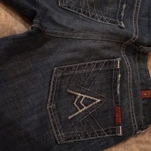 7FAMK Jeans!!!  Size 27. Gently used blue jeans.